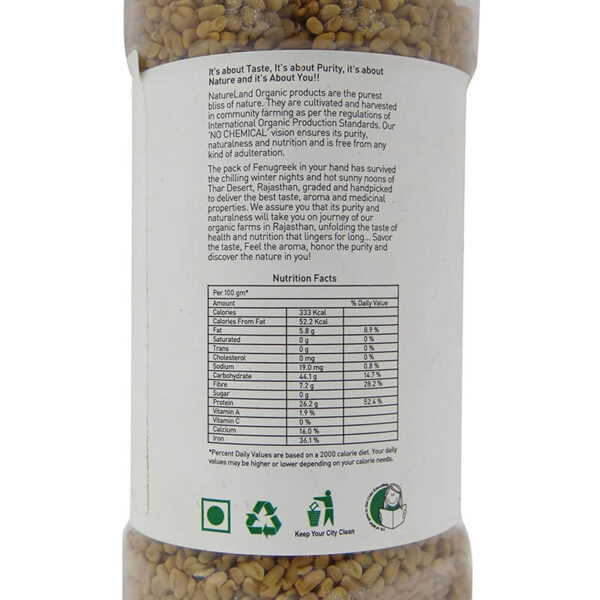 ORGANIC FENUGREEK ( METHI SEEDS) - Image 2